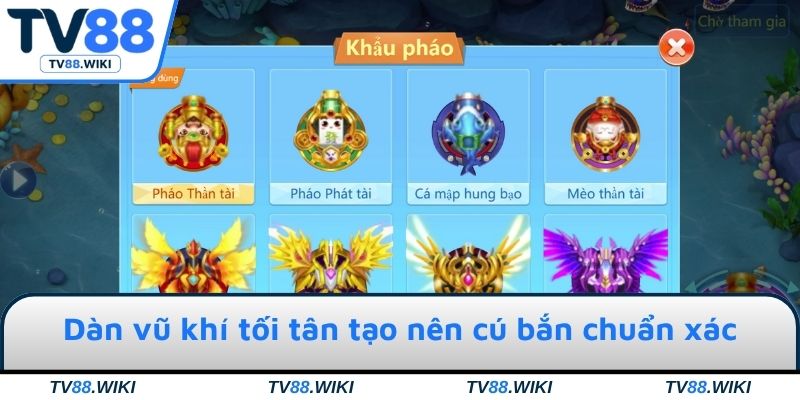 Dàn vũ khí tối tân tạo nên cú bắn chuẩn xác